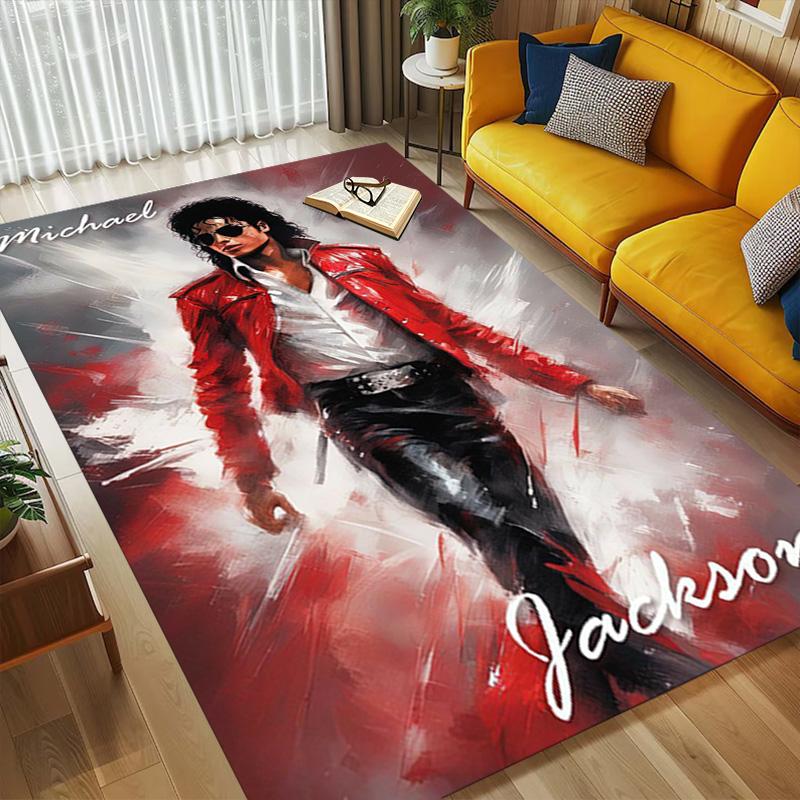 Michael Jackson Living Room Non-Slip Area Rug Soft Carpet for Bedroom Game Playroom Sofa Office Home Decor Doormat Christmas Gift C9211910