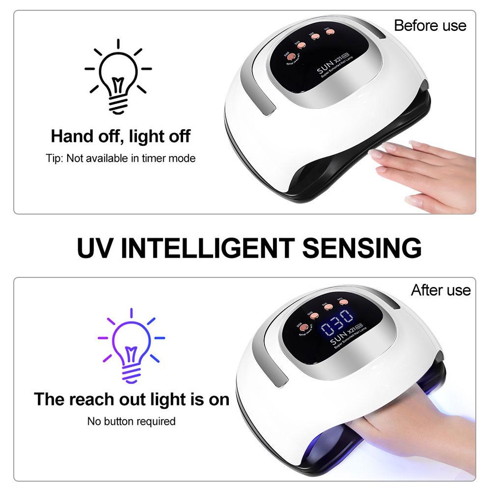 72LED UV Nail Art Lamp Suitable for Curing All Gel Nail Polish Professional Nail Dryer with Timer Auto Sensor Nail Salon Tools
