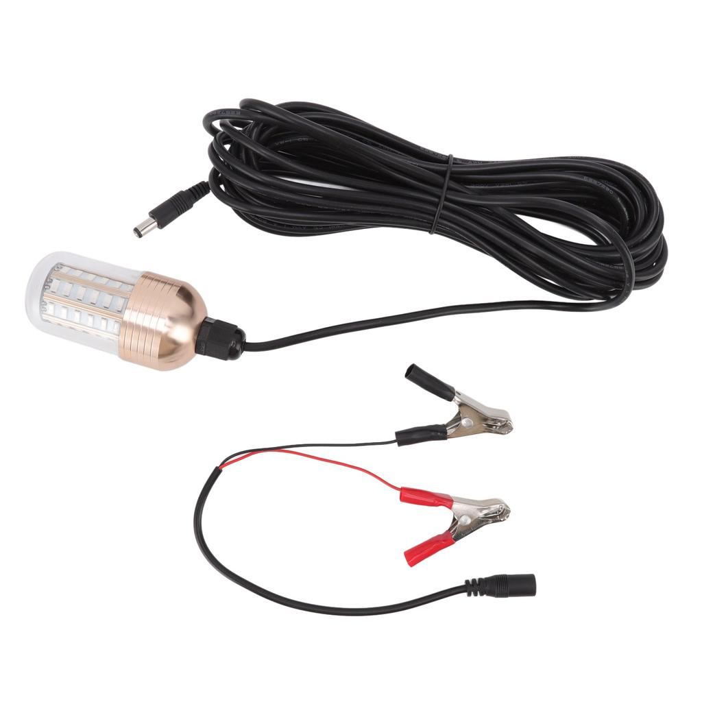 LED Fiskeljus Superstarkt 60 LED 3000lm 30W IP68 Vattentät Undervattens Nattfiskelampa