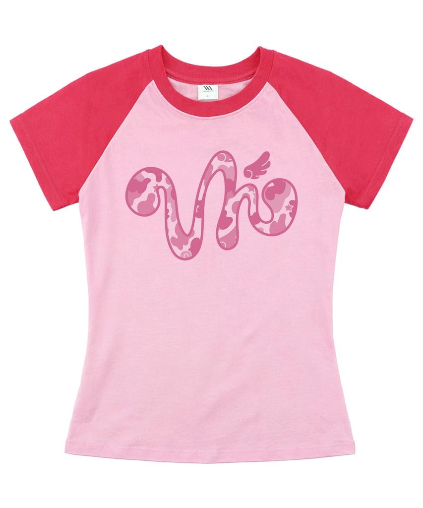 VENHIT Angel Camo Vh Raglan Slim Fit Short Sleeve Tee
