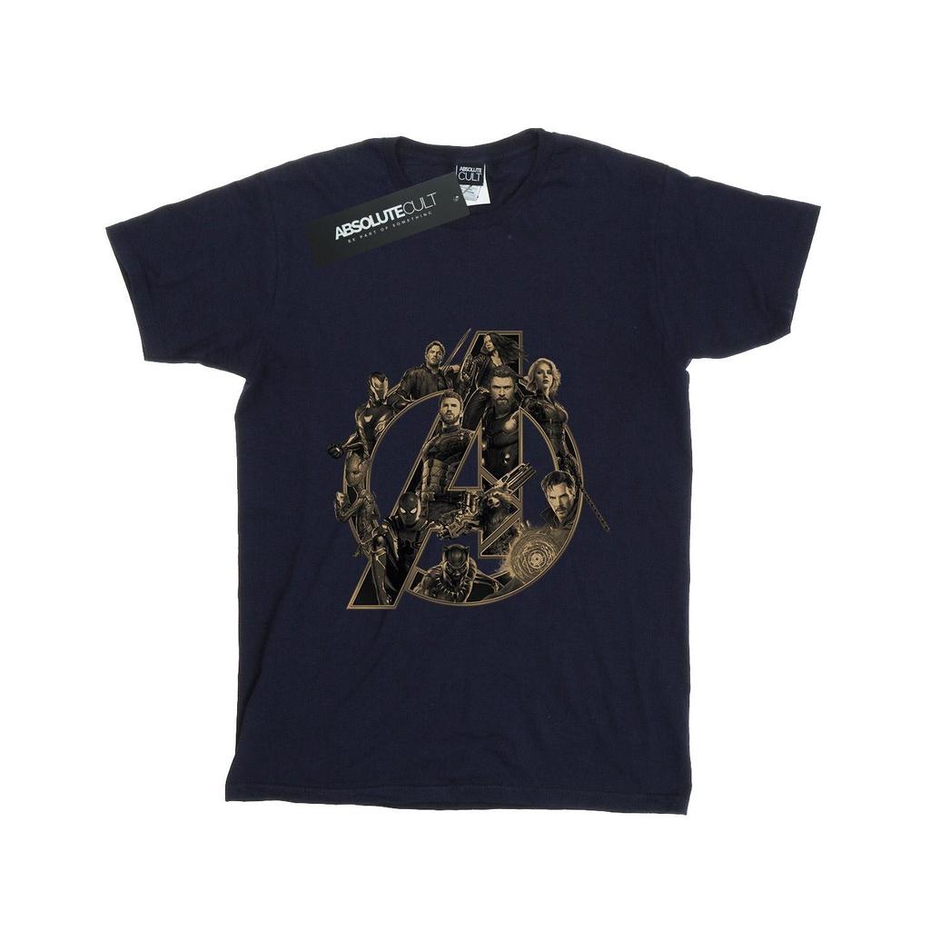 Avengers Infinity War Womens/Ladies Logo Cotton Boyfriend T-Shirt