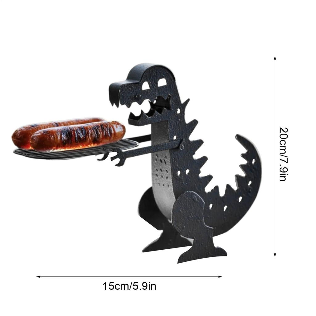 Grilovací stojan Přenosný držák na hot dogy Kovový Kreativní Vtipné Grilovací příslušenství Pro Kuchyňské akce Grilování Kempování Zahrada