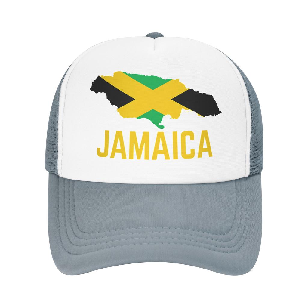 Jamaica Flag Jamaican Mesh Baseball Cap Adult Casual Sun Hat  Dad Hat Adjustable Polyester Sun Caps Summer Trucker Hats