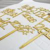 1 Stück Gold 2026 Jahres-Cake Topper Weihnachten Cupcake Topper Weihnachten Jahresparty Kuchen Dekorationen