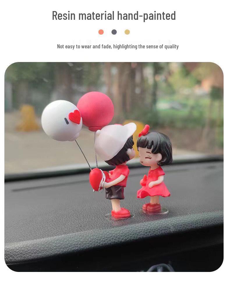 Creative Couple Car Dashboard Ornaments – Stylish Interior Decor