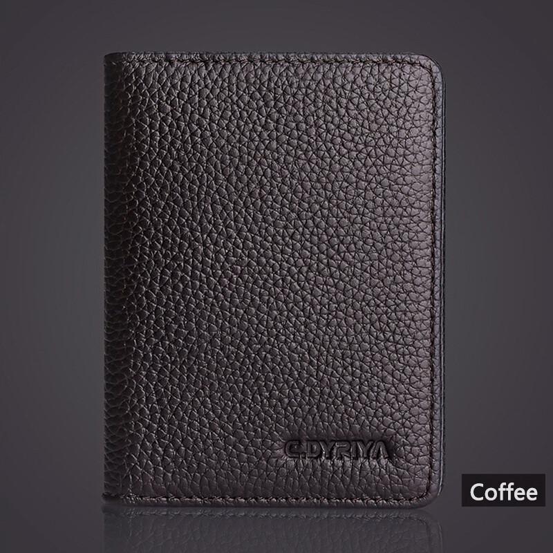 Durable Ultra-thin Men and Vertical ID Cards Cover Bank Card Driver's License Simplicity Business Card Holder Soft Light Blue