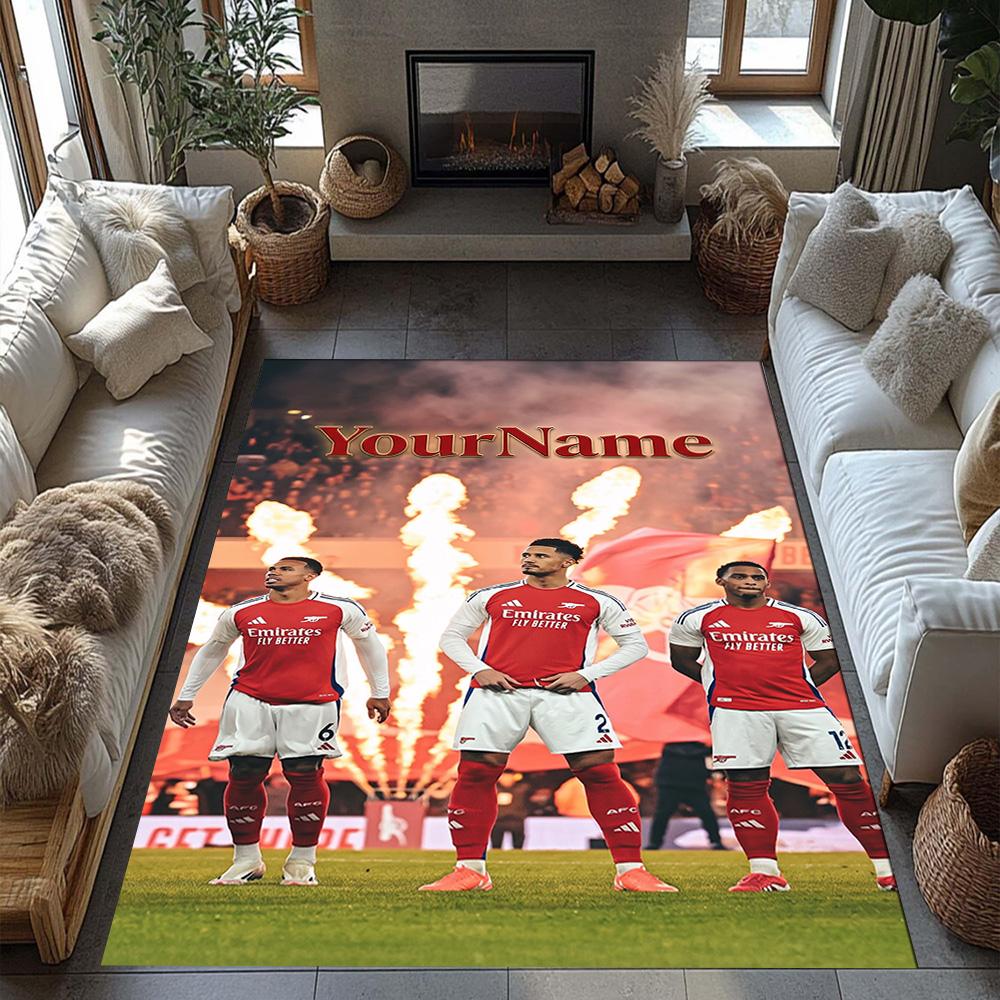 Arsenal Personalized Text Floor Mat Suitable for Study Room Outdoor Game Room Dormitory Antislip Carpet Anime Office Decor