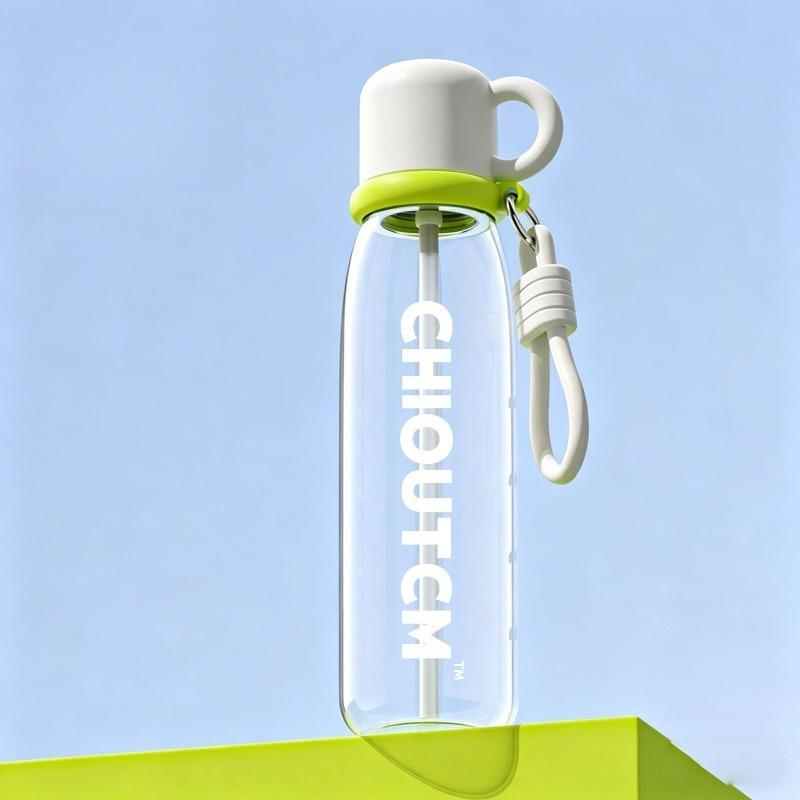 Large Capacity Straw Cup Shatter-resistant & High Temperature Resistant Portable Sports Water Bottle for Students Outdoor Use