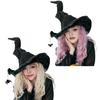 Beautiful Witch Hat Pendant Halloween Hat Unisex Personality Breathable Hat for Parties and Daily Wear