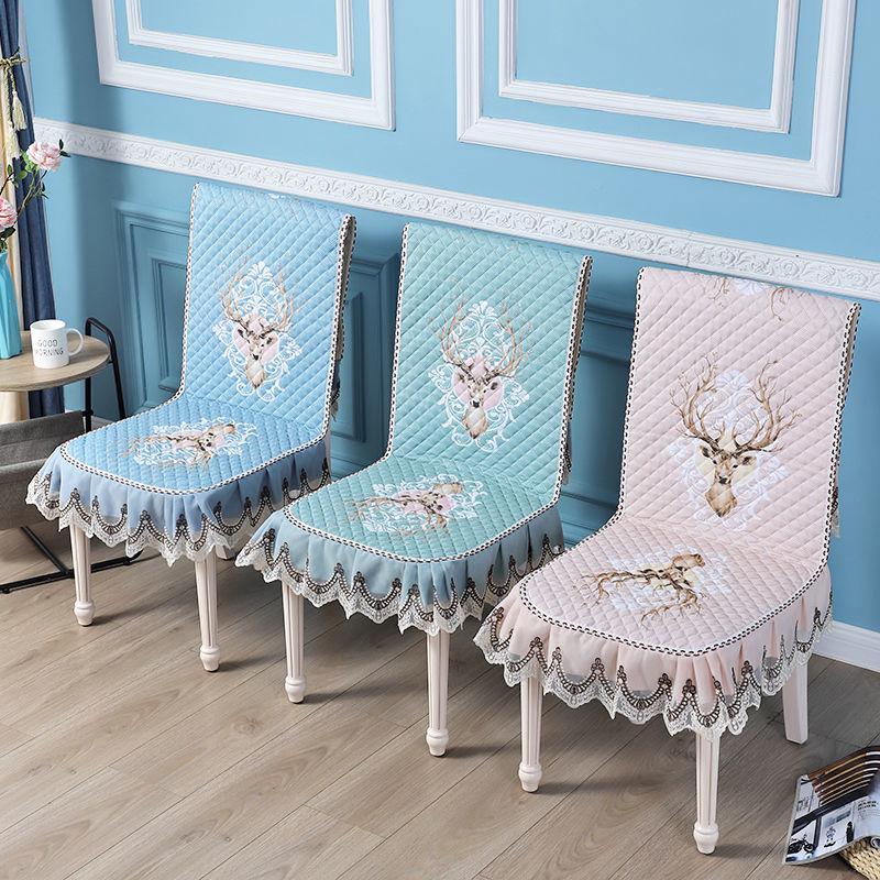 Advanced Universal Chair Cover Simple Dining Cushion Covers Table Tablecloth Home Decor Fabric Art Various Size Integrated and Split Styles Seat Mat