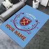 Custom Name West Ham United Carpet Rug for Living Room Bedroom Home Sofa Decoration,Kids Play Non-slip Floor Mat