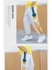 Kids' Gray Summer Ice Silk Sports Pants: Anti-Mosquito Trendy Casual Trousers for Boys