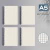 1pcs B5 Rollover Coil Notebook Thickened Pp Notepad A5 Large Transparent Horizontal Line Grid Present Junior High School Student Present