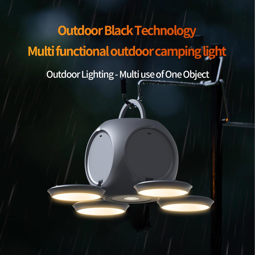 2024 New Portable Outdoor Camping Lamp 10000mAh Large-capacity 3-Color Dimming Multi-function Charging Distress Signal Light