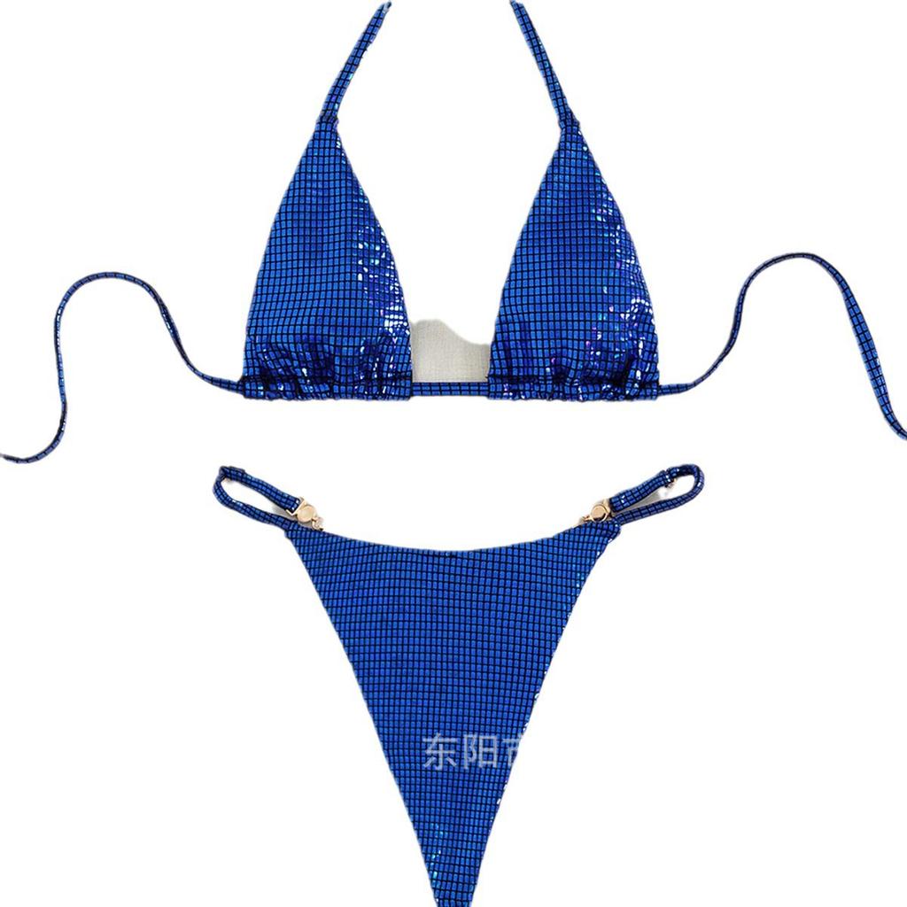 Exclusive For The New Thong Gem Triangle Swimsuit, Sexy Split Bikini Bikini Beach