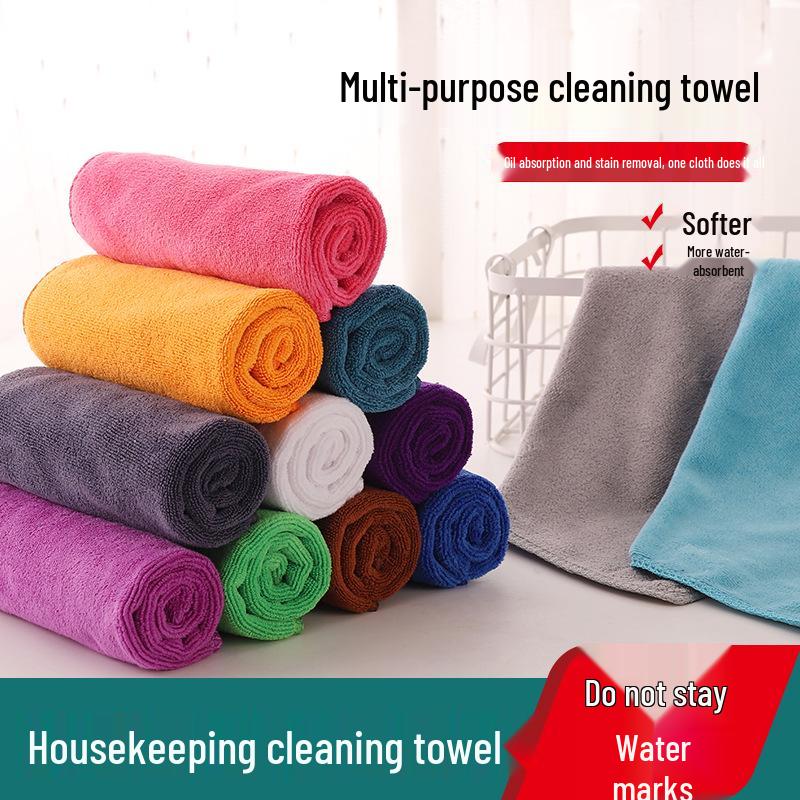 Thickened Lint-Free Absorbent Kitchen & Household Cleaning Towel for Kindergartens