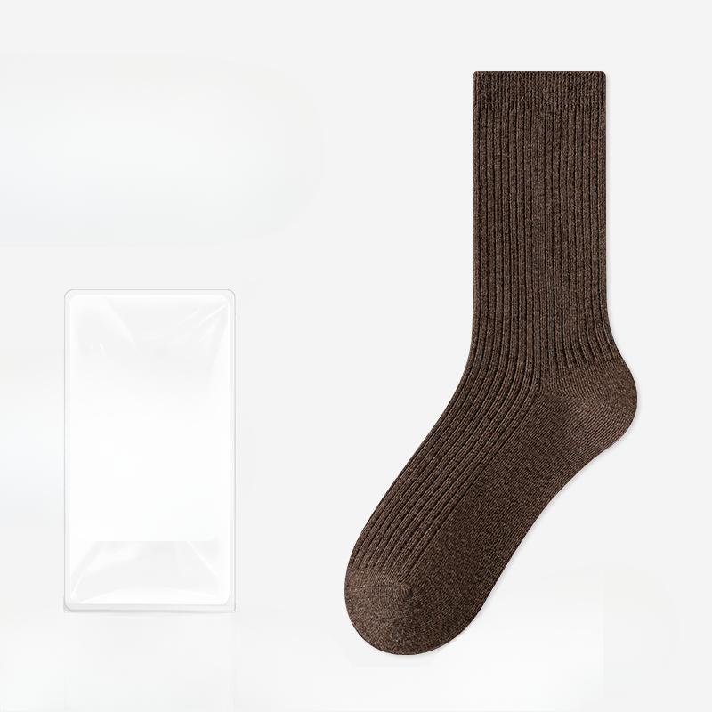Female Autumn and Winter Leisure Thick Cotton Sweat Absorbent Deodorant Anti Pilling In The Cylinder Pile Socks