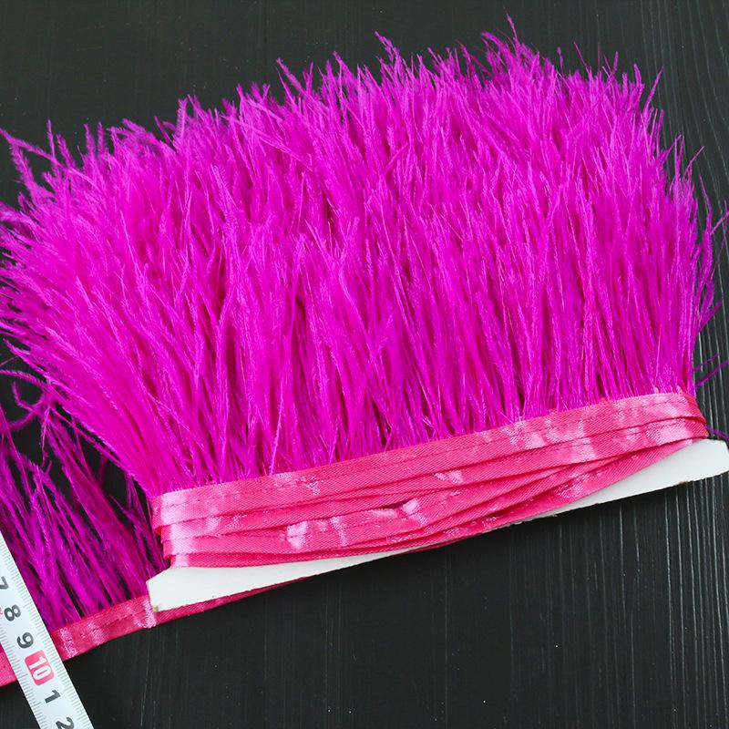 8-10 Ostrich Feather Diy Handmade Jewelry Accessories Crafts Decorative Clothing Skirt Cuffs