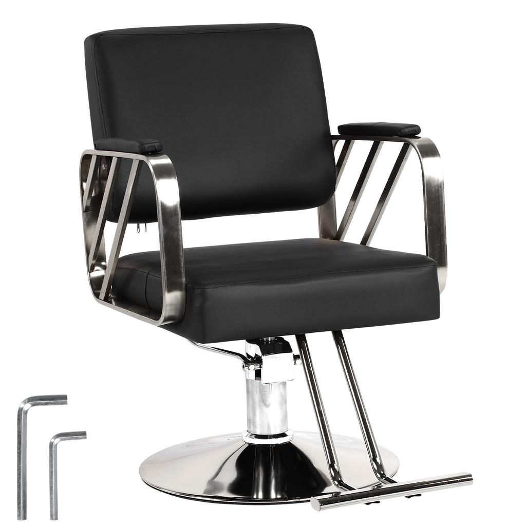 Hair Salon Chair Capacity 420 Lbs Styling Chair with Heavy Duty Hydraulic Pump 360 Swivel Adjustable for Home Barbershop