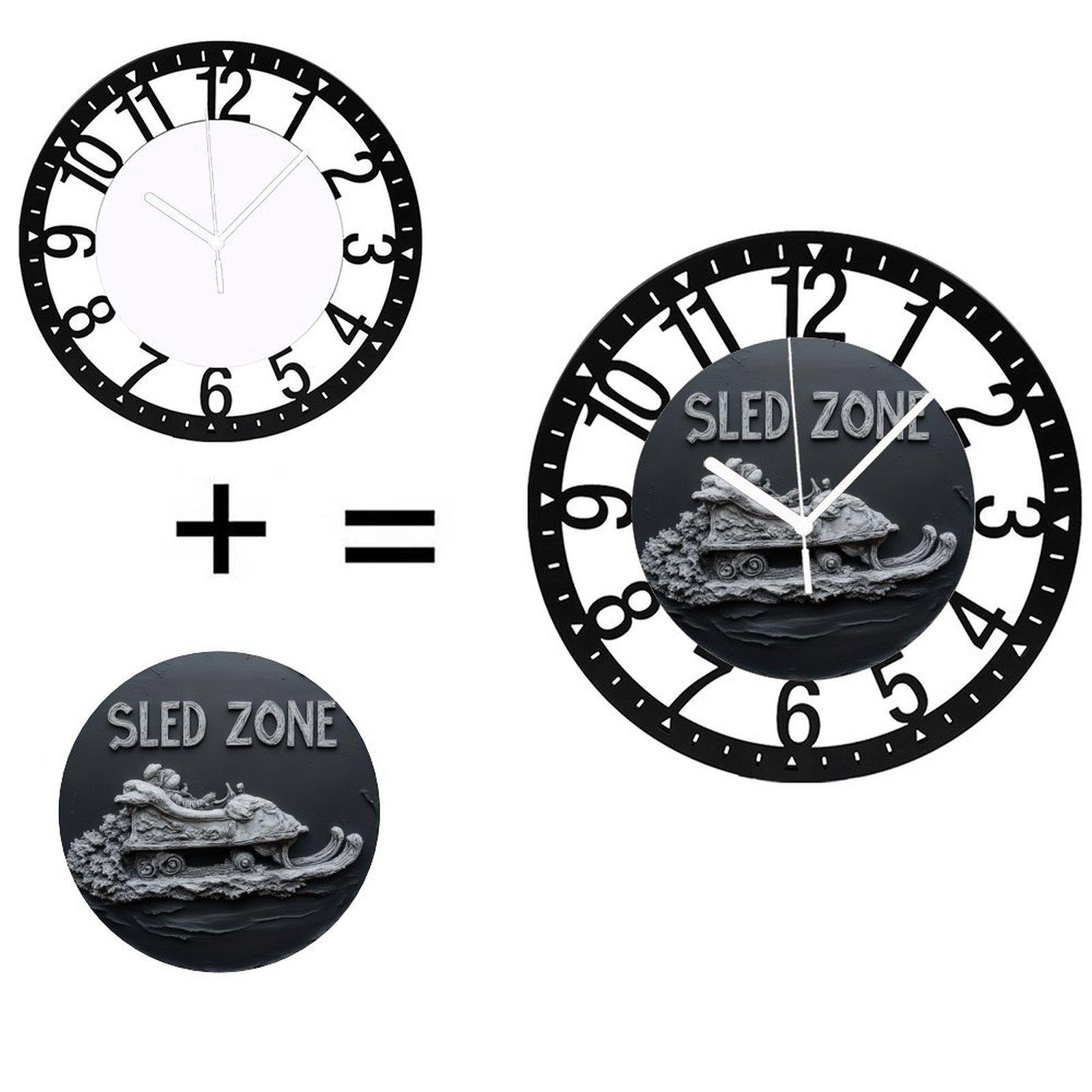 25cm Circular Iron Wall Clock Designed to Mimic a Ship s Porthole Window (Black,10 inch(25.40cm))