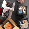 20pcs Black Gift Bakery Boxes with Window Mini Cookie Boxes Treat Boxes Gift Wrap Box for Birthday Parties Wedding Holiday Celebrations