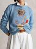 2026 Autumn/Winter Women's Casual Academy Style Bear Sweater