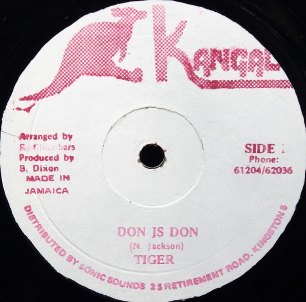 

12-дюймовая пластинка TIGER Don Is Don DSR8394 Kangal Ямайка Регги Ска Даб Б/у