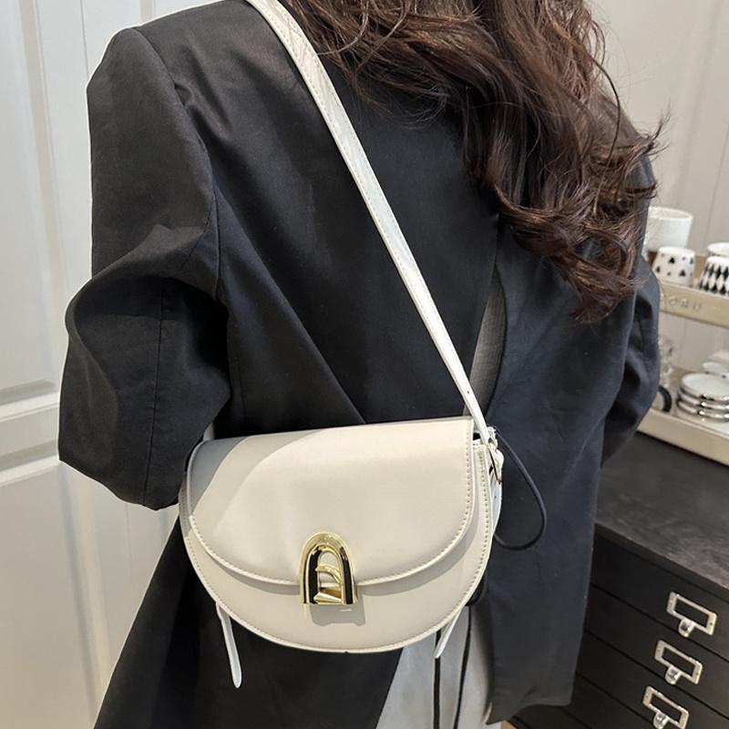 Retro Commuting Handbag Women High-end Saddle Bags Casual Versatile Single Shoulder Crossbody Bag For Daily Use CLE