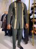 S-4XL Men Dashiki Long Clothes Shirt Trouser Set Mens 2 Pieces Outfit Suit Traditional Male Clothes T-shirt Pant Suits for Men