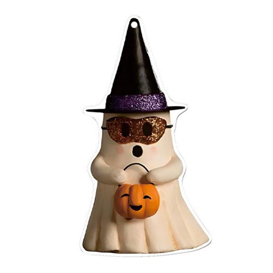 Decorazione Auto Halloween Ciondolo 2D Piatto per Specchietto Retrovisore Auto per Auto Zaino Albero di Natale Accessori Interni Auto