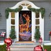 Christmas Fluorescent Door Frame, Door Cover Background, Holiday Party Decoration, Christmas Decoration Hanging Cloth