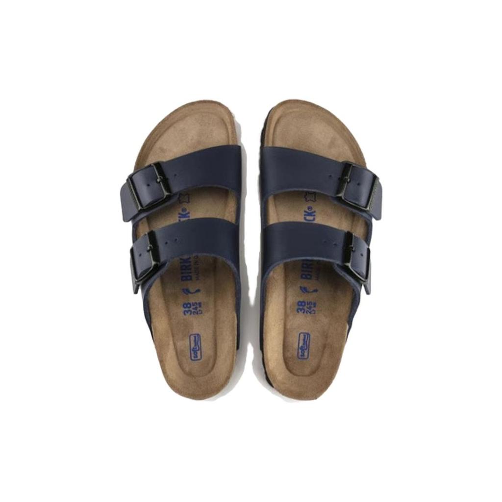 Birkenstock Arizona Soft Fußbett Birko Flor 'Blau' 0051061