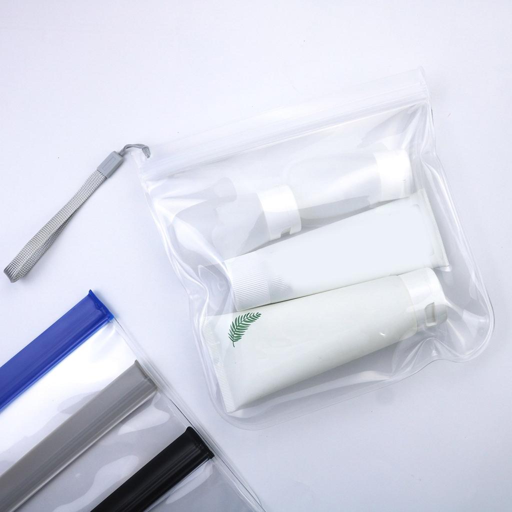 Funkcjonalna Przezroczysta Kosmetyczka Wygodna i Wodoszczelna Podróżna Kosmetyczka na Przybory Toaletowe Saszetka na Kosmetyki do Przechowywania Artykułów Upiększających