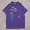 Hanes Vintage Branson Flower Single Stitch T-Shirt Medium Men's 1990s USA Made Purple Location