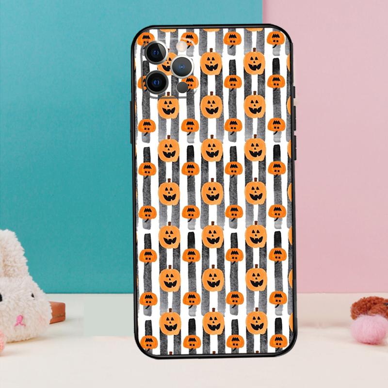 Halloween Pumpkins Phone Case For iPhone 17 Air 16 15 14 12 11 13 Pro Max 12 13 Mini 15 16 Plus 16e Cover Coque