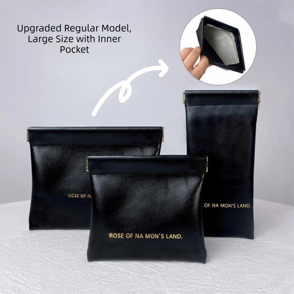 Fashion With Inner Bag Lipstick Makeup Bag Simple Mini Jewelry Handbag Travel PU Storage Bag for Women Girls