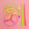 50/100set/bag Colorful Hand Push Flying Disc Toys Plastic Flying Dragonfly Kids Birthday Party Favors Guests Gifts School Prizes