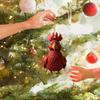 Acrylic Christmas Festive Chicken Car Charm Perfect For Enhancing Holiday Atmosphere Home
