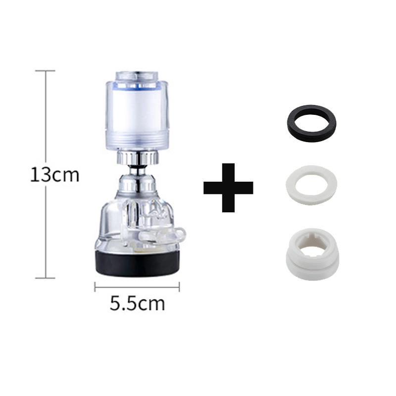360°Adjustable Kitchen Faucet Filter Water Faucet Aerator 3 Modes Water Saving Aerator Water Filter Tap Kitchen Faucet Extender