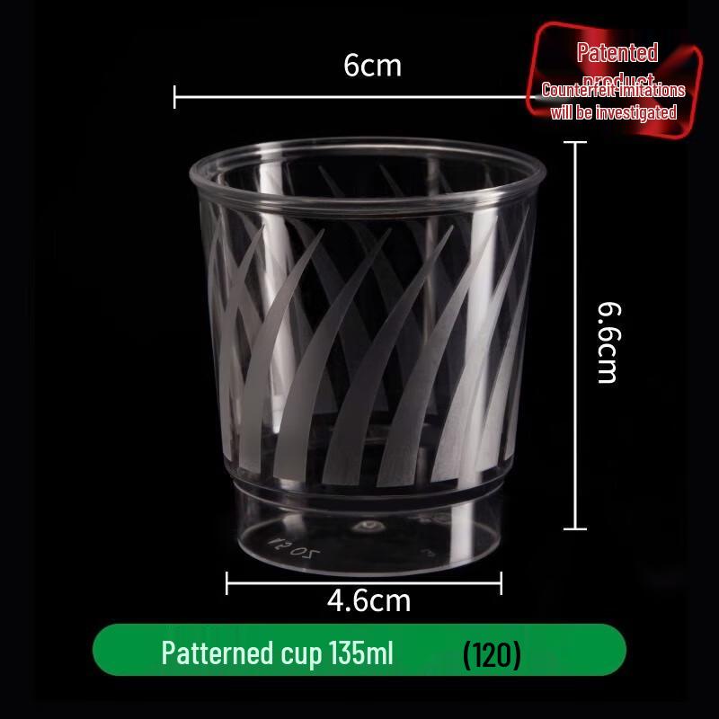 JingJingRS Disposable Thickened Plastic Airline Cups