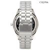 CREPHA Analog Japanese Quartz 10 ATM Water Simple Easy to Metal 18mm Band Suitable for High School and Junior High School Available in Blue and Silver