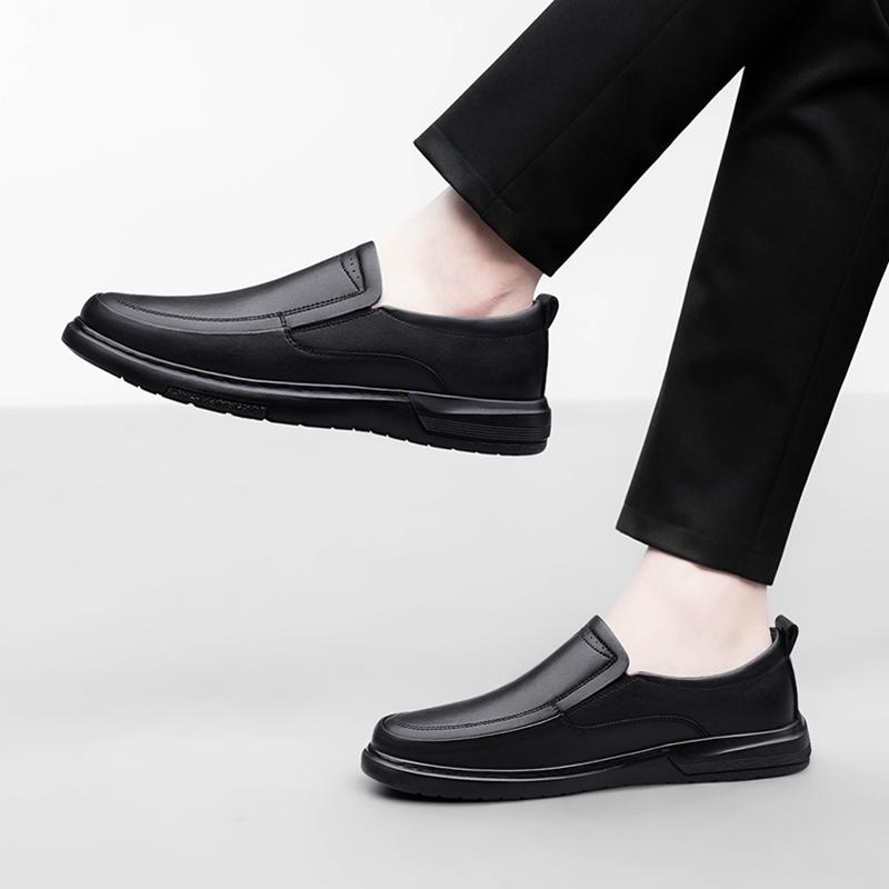 Fashion Luxury Brand Slip On Male Boat Shoes Genuine Leather Men Shoes Casual Non-Slip Formal Mens Loafers Moccasins Italian Male Flats