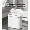 Pattumiera a Sensore Automatico da Parete per Bagno Cucina Chiusura Silenziosa Montaggio a Parete Plastica