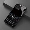 Retro Phone Button Pattern Tempered Glass Phone Case For Samsung Galaxy S26 S25 S24 S23 Ultra Plus FE Shockproof Cover