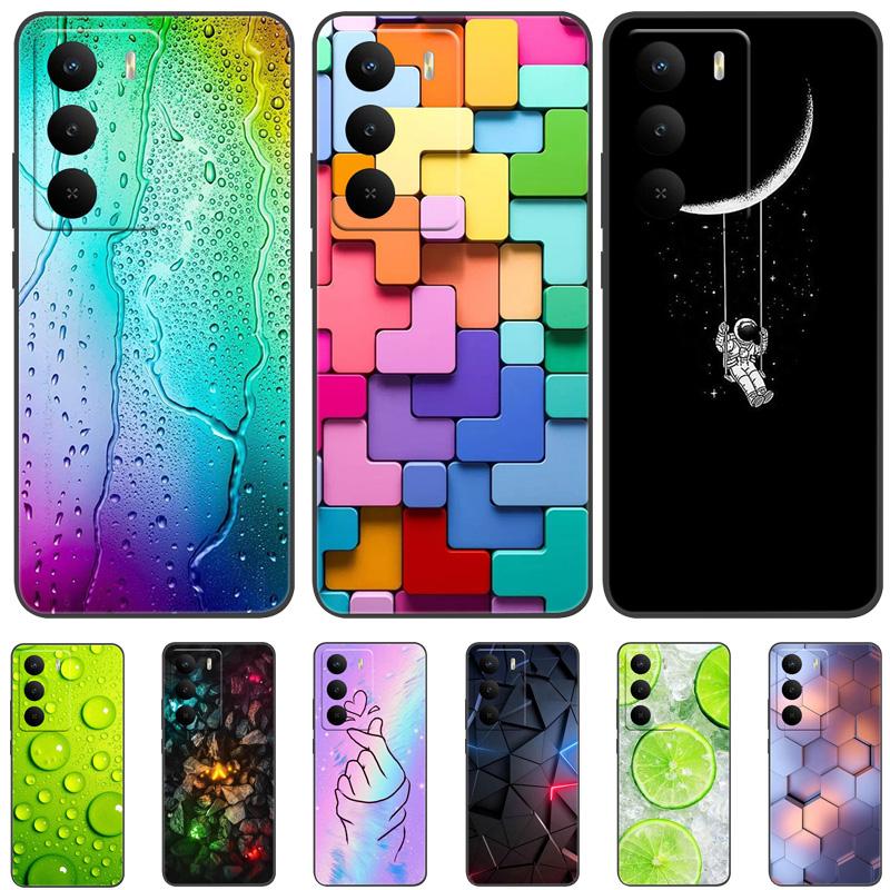 For Realme 14x 5G Case Silicone Luxury Space Soft Bumper for Realme 14X Phone Cover Realme14x RMX5020 TPU Funda Fashion Bag