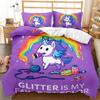 Cartoon Bedding Set Unicorns, Airplanes, Butterflies Bedclothes Bed Cover Sets Kids,Twin Full Queen Bedroom Housse De Couette