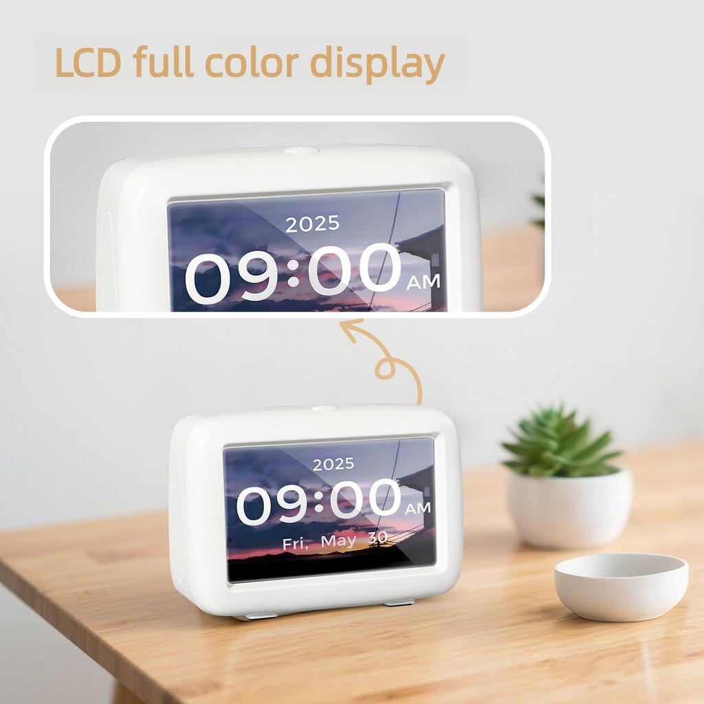 4.3 Inch LCD Display Screen Electronic Calendar Dementia Clock Desktop Digital Clock Elderly Medication Reminder Clock
