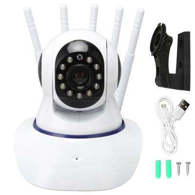 Caméra domestique WIFI HD Vision nocturne Rotation à 360 degrés Conception à 5 antennes Caméra de sécurité intelligente pour