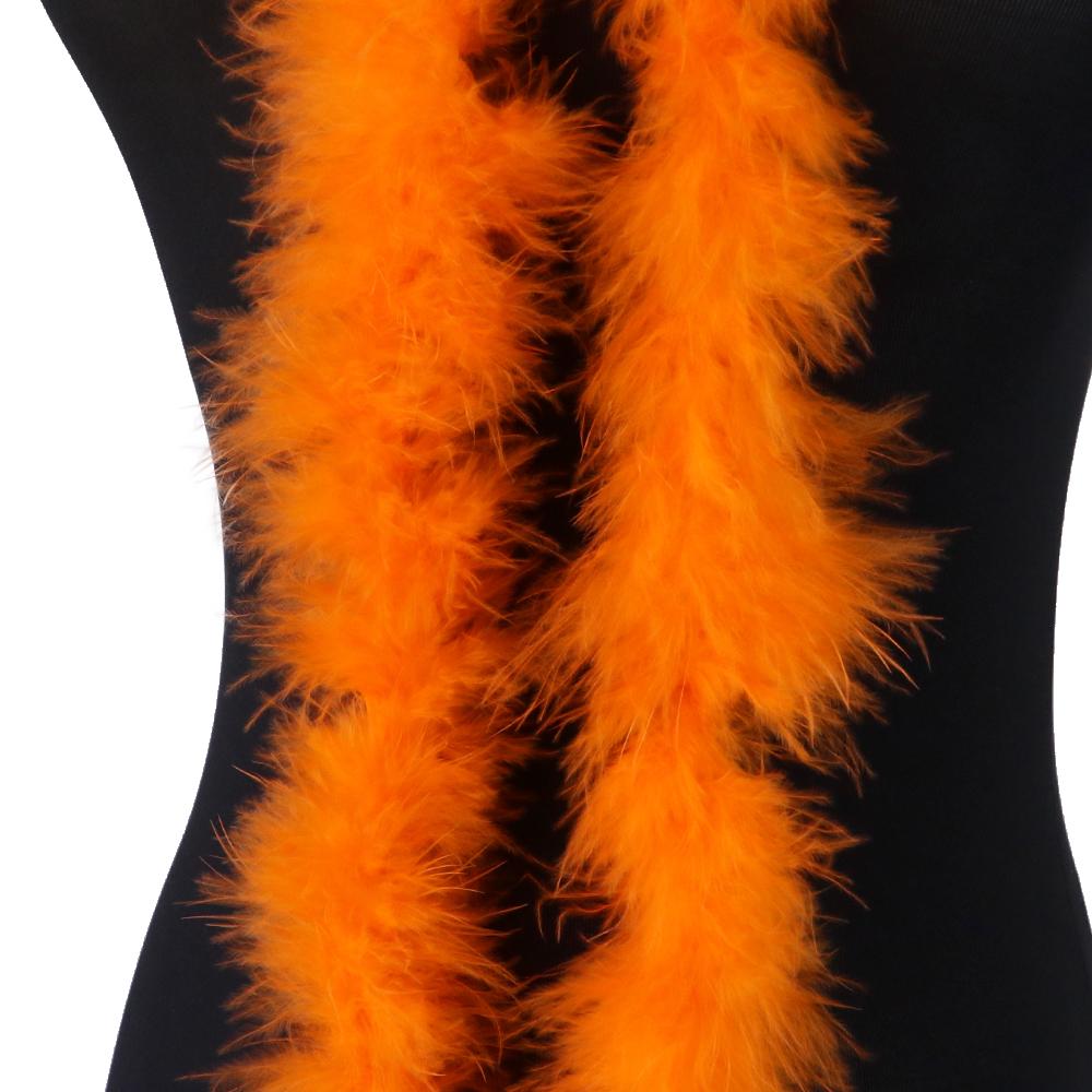 2 Meter Natürliches Truthahnfedern Boa 11g für DIY Bastel Schal Tuch Dekoration Flauschiges Federboa Nähen Kostüm Kleid Weihnachtsbaum Dekoration