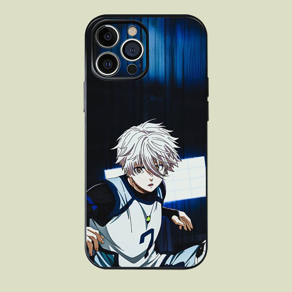 

B-Blue Lock Phone Case Silicone Phone Case For iPhone 17,16,15,14,13,12,11 X XR XS Plus Pro Max SE Shockproof Soft Cover iPhone13mini